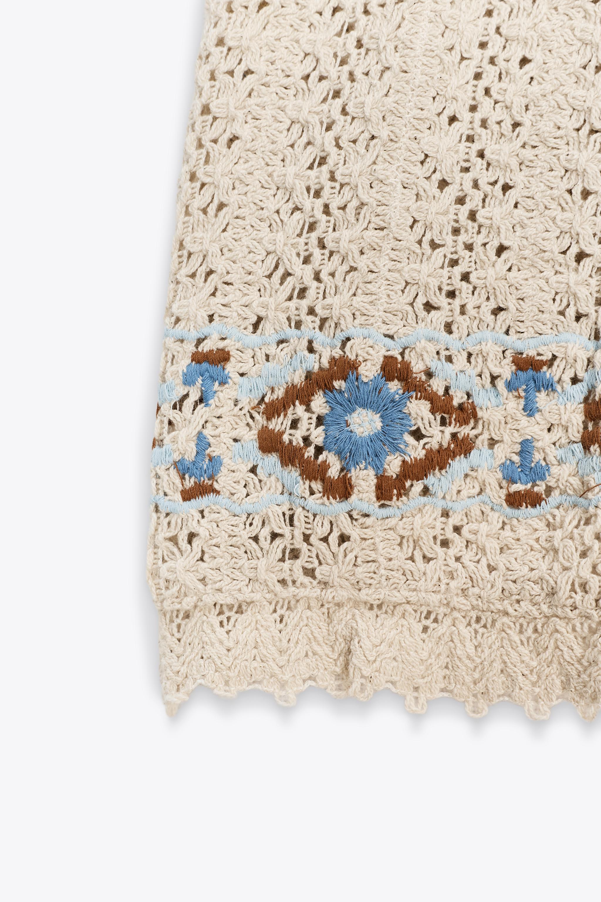 SHORT CROCHET BRODÉ