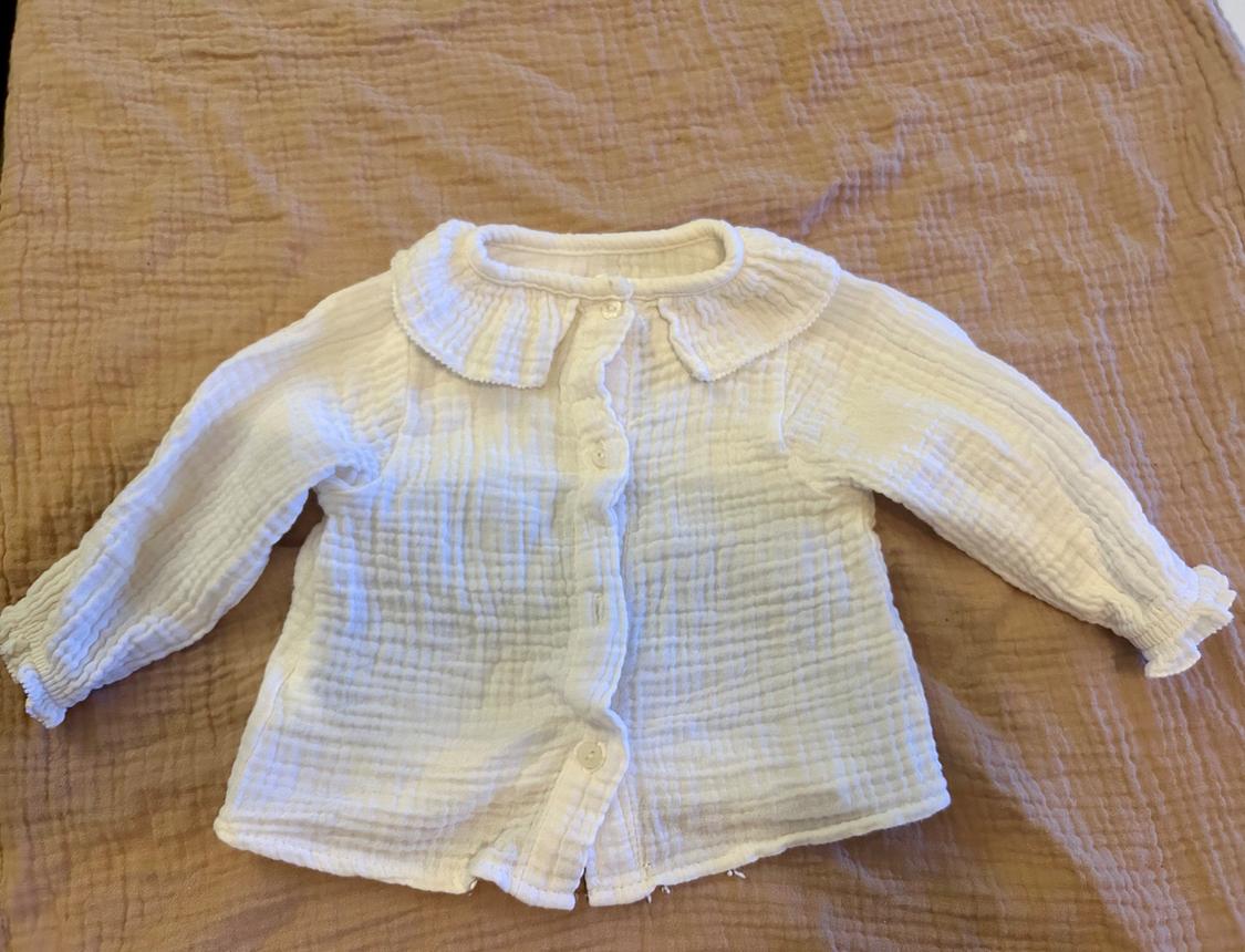 SHIRT WITH TEXTURED RUFFLES - Image 2