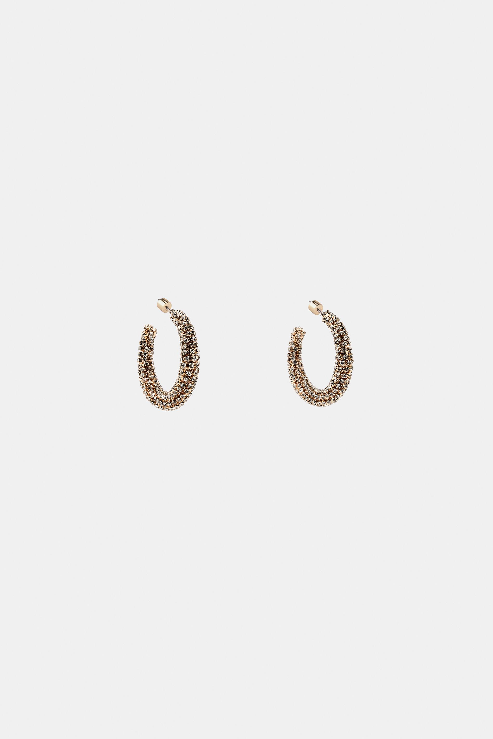 SPARKLY HOOP EARRINGS