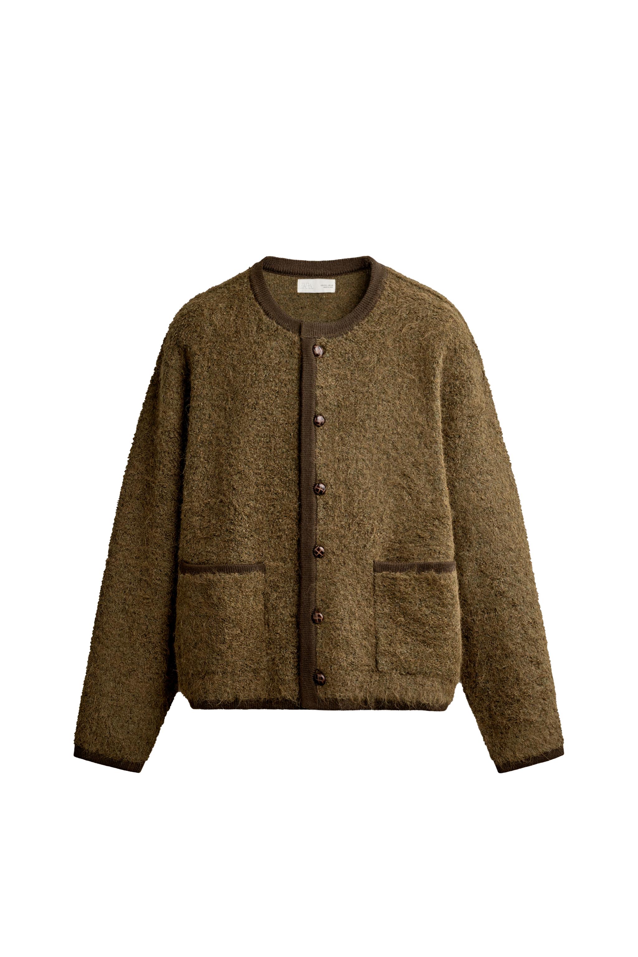CHAQUETA PUNTO BOUCLÉ TEXTURA