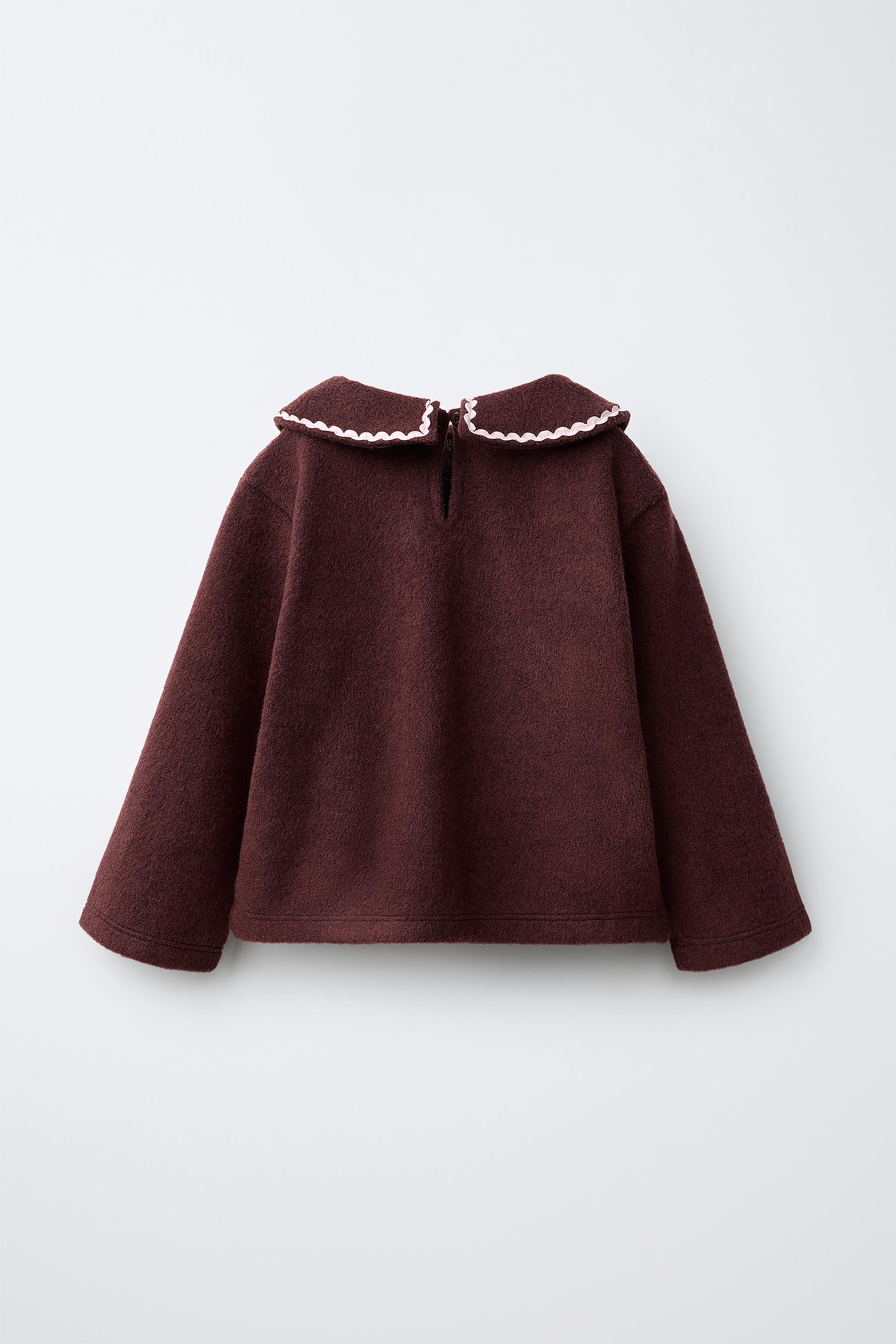 SCALLOPED COLLAR KNIT JUMPER