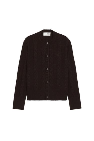 SOSHIOTSUKI x ZARA 울 브레이드 가디건 - Zara 초콜렛