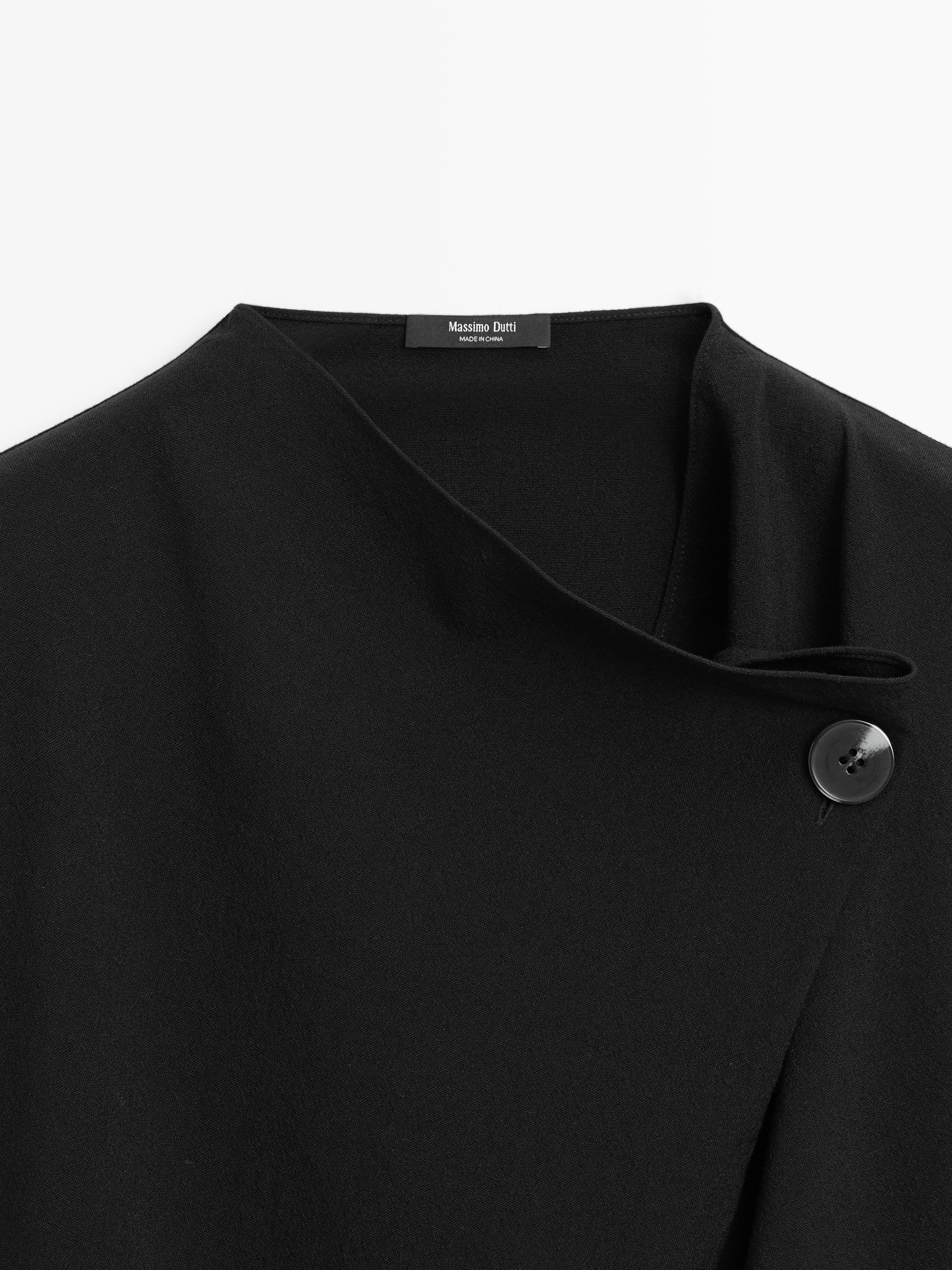 Chemisier croisé avec bouton