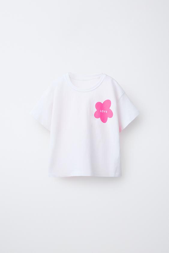 PRINTED T-SHIRT - White by Zara - Image 0