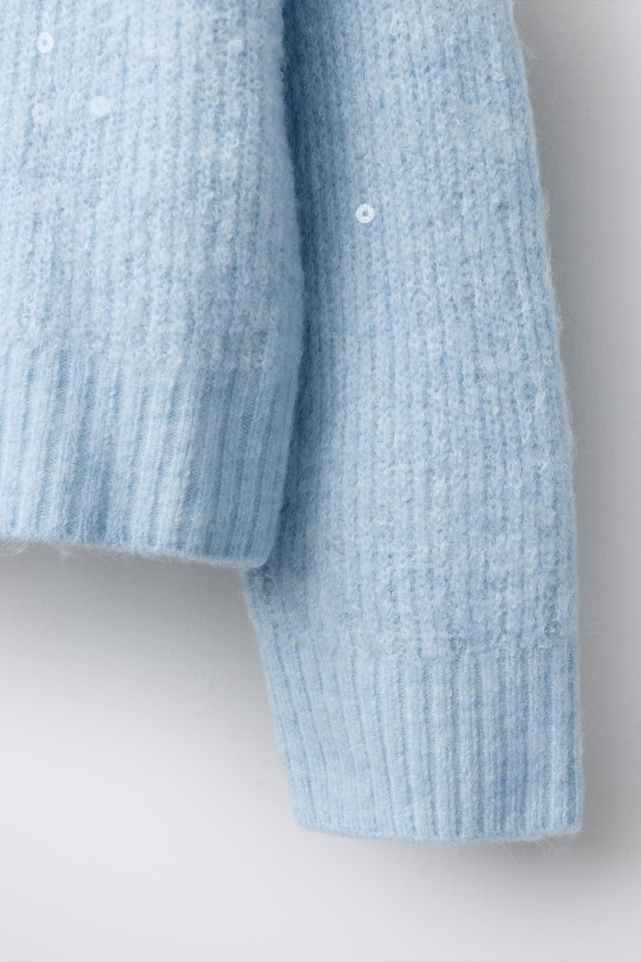 SEQUIN KNIT CARDIGAN