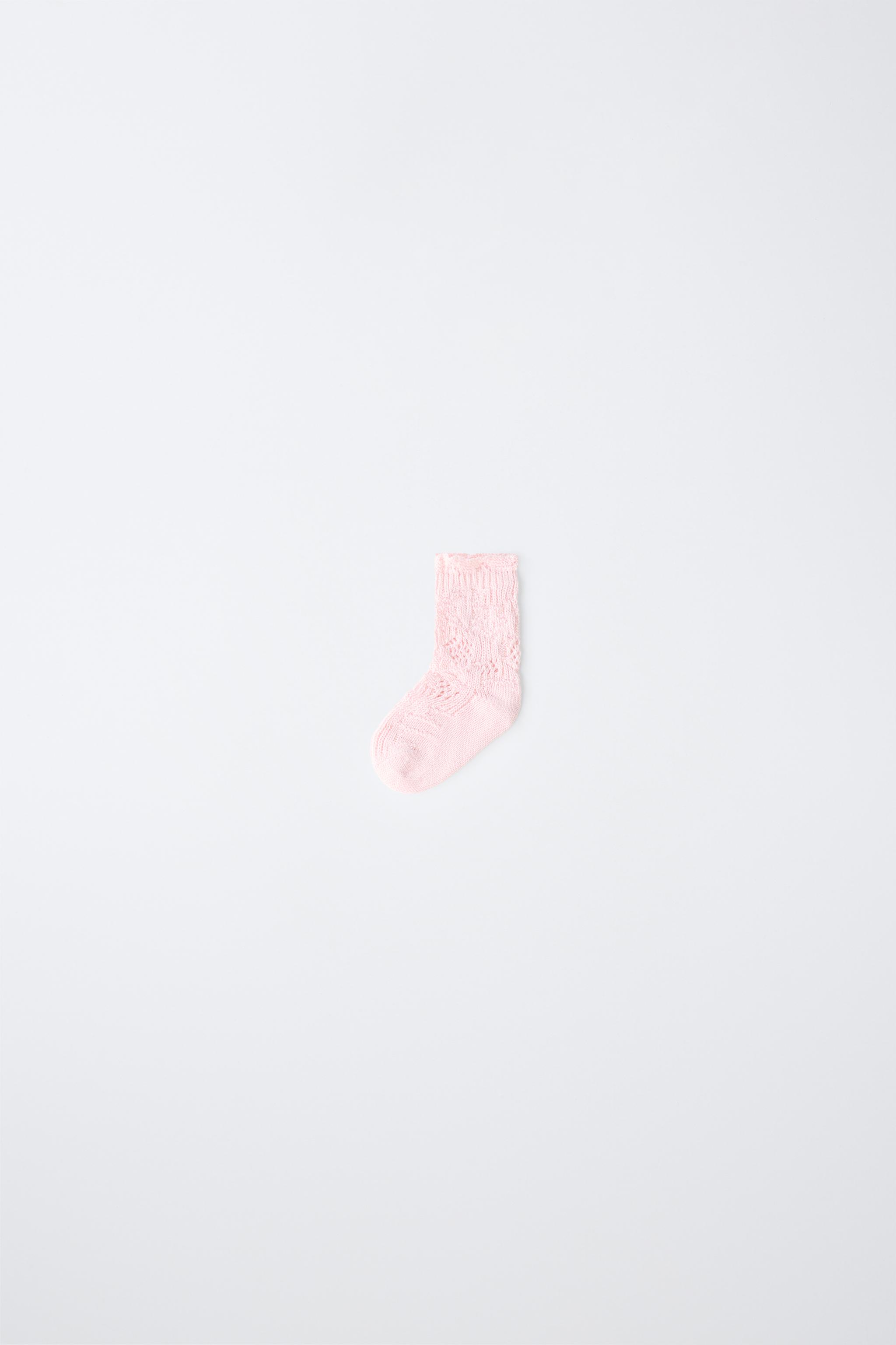 CHAUSSETTES MI-HAUTES VOLANT EN COTON ET SOIE