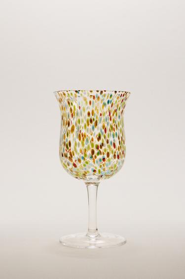 FLERFARVET VINGLAS - blågrøn fra Zara