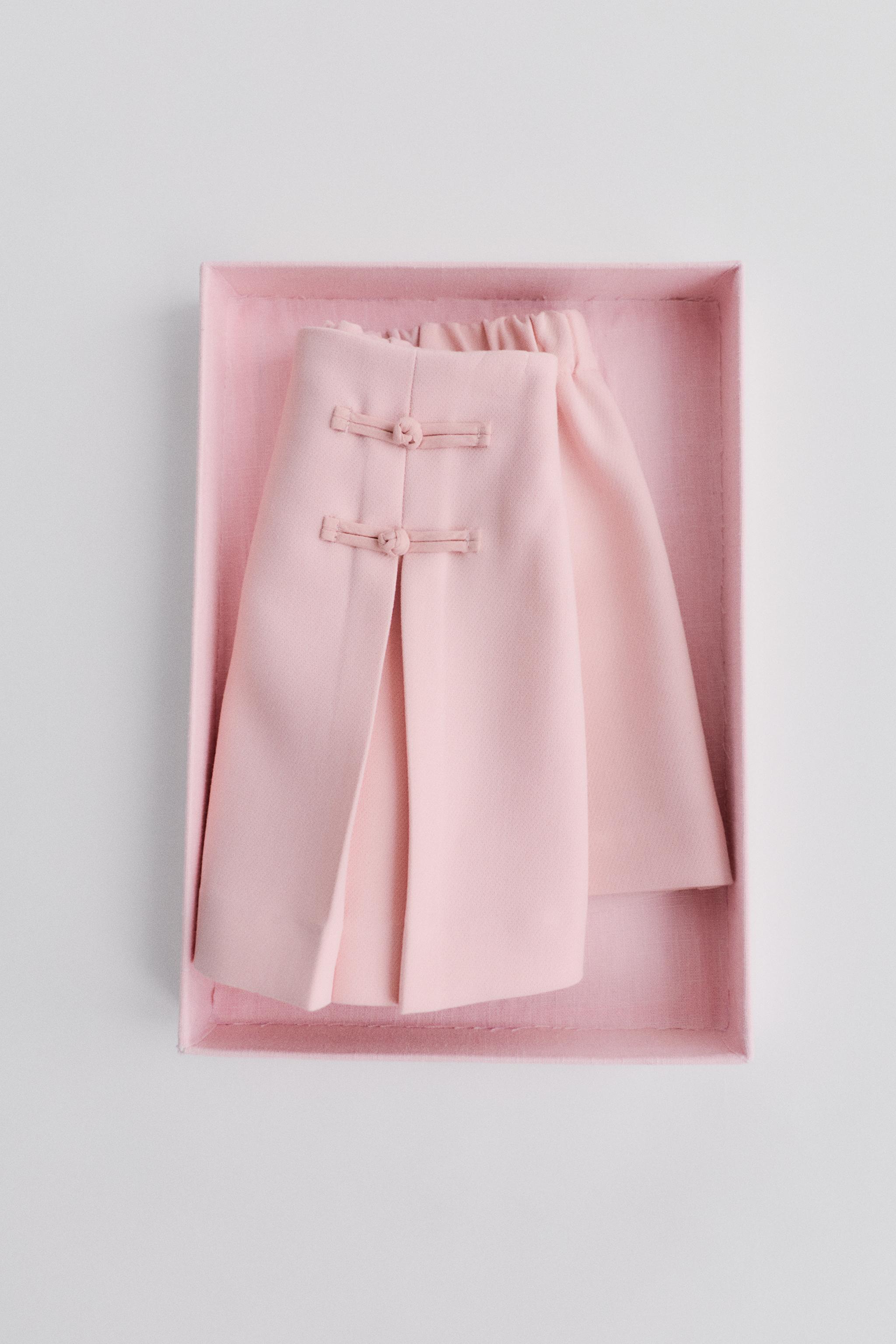 FROG FASTENING SKORT — Pastel pink