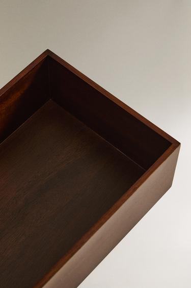 WOODEN MAKEUP ORGANISER BOX - Light beige by Zara - Image 2