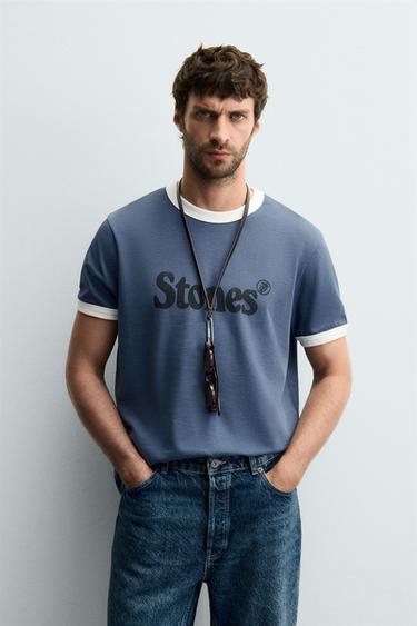 T-SHIRT THE ROLLING STONES ® - Bleu moyen de Zara