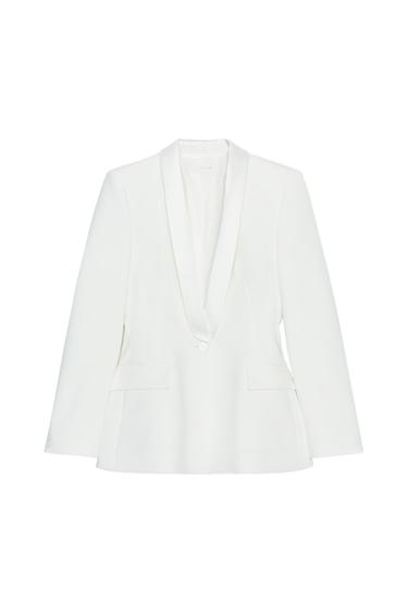 BLAZER COMBINADA ENTALLADA - Crudo de Zara