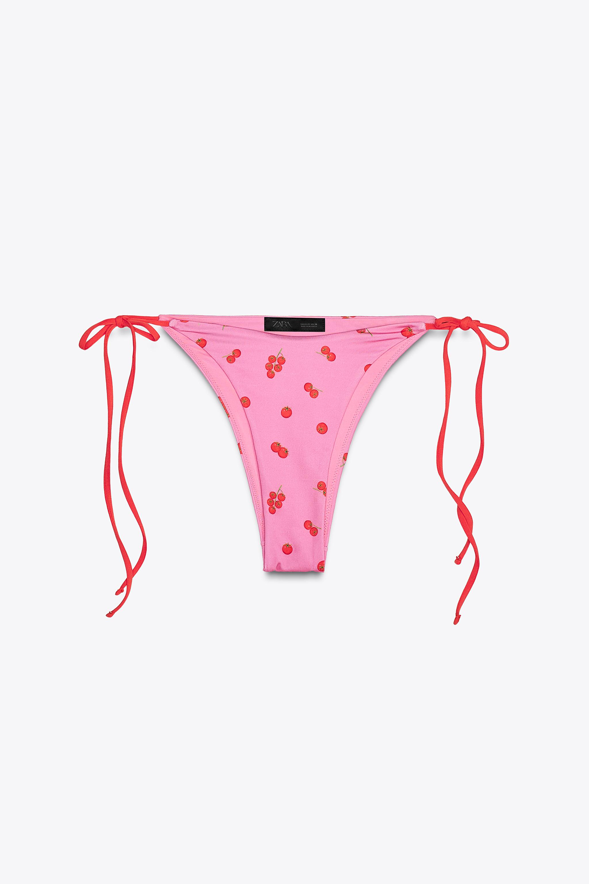 ZARA トマトプリントビキニボトム 2910/069 トマトプリントビキニボトム - フクシア | ZARA Japan / 日本