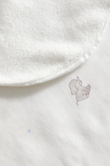 CHILDREN'S ELEPHANT SHOULDER BIB - Oyster-white by Zara - Image 4