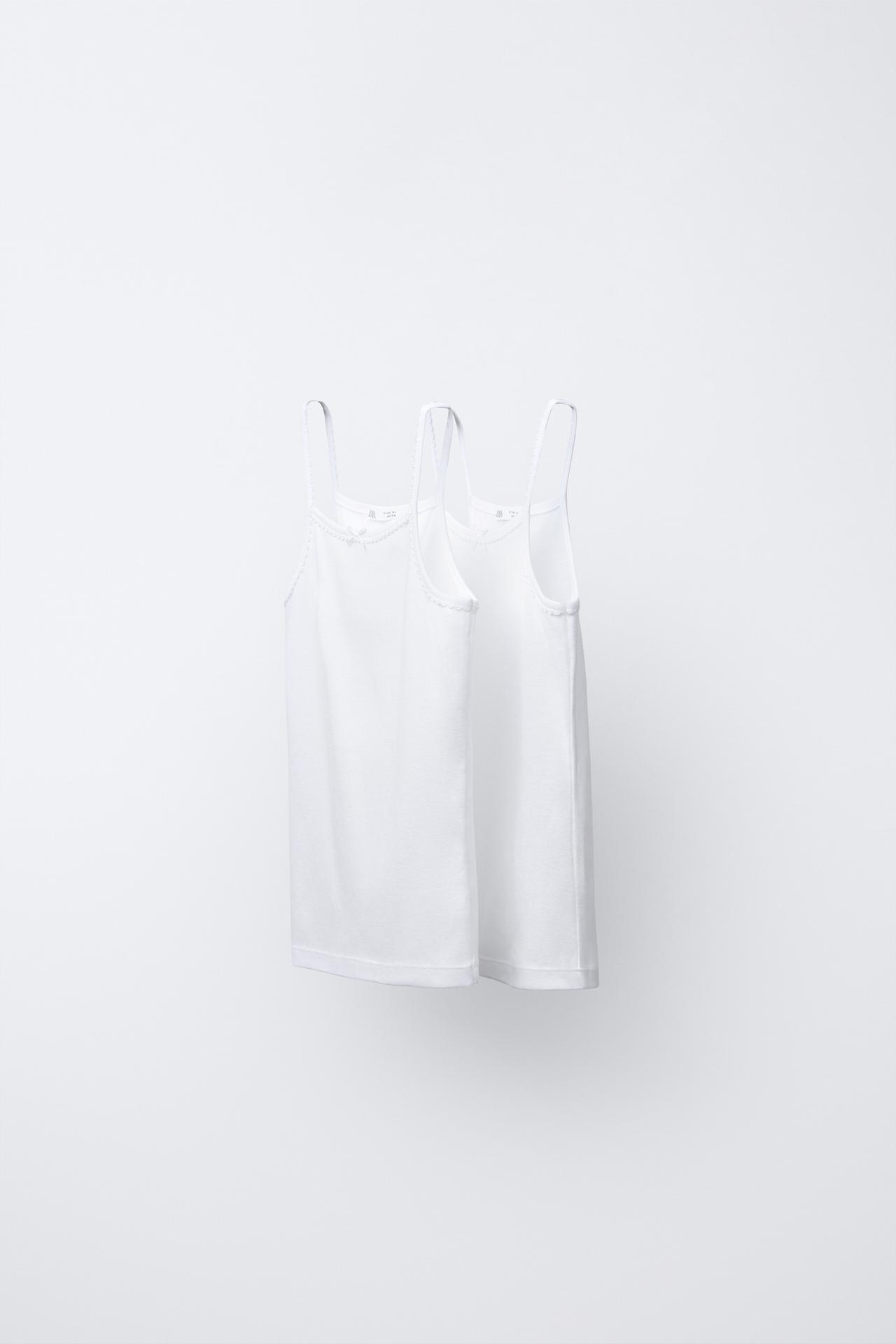 TWO-PACK OF TANK TOPS — White