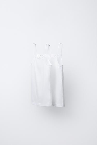 TWO-PACK OF TANK TOPS — White 1
