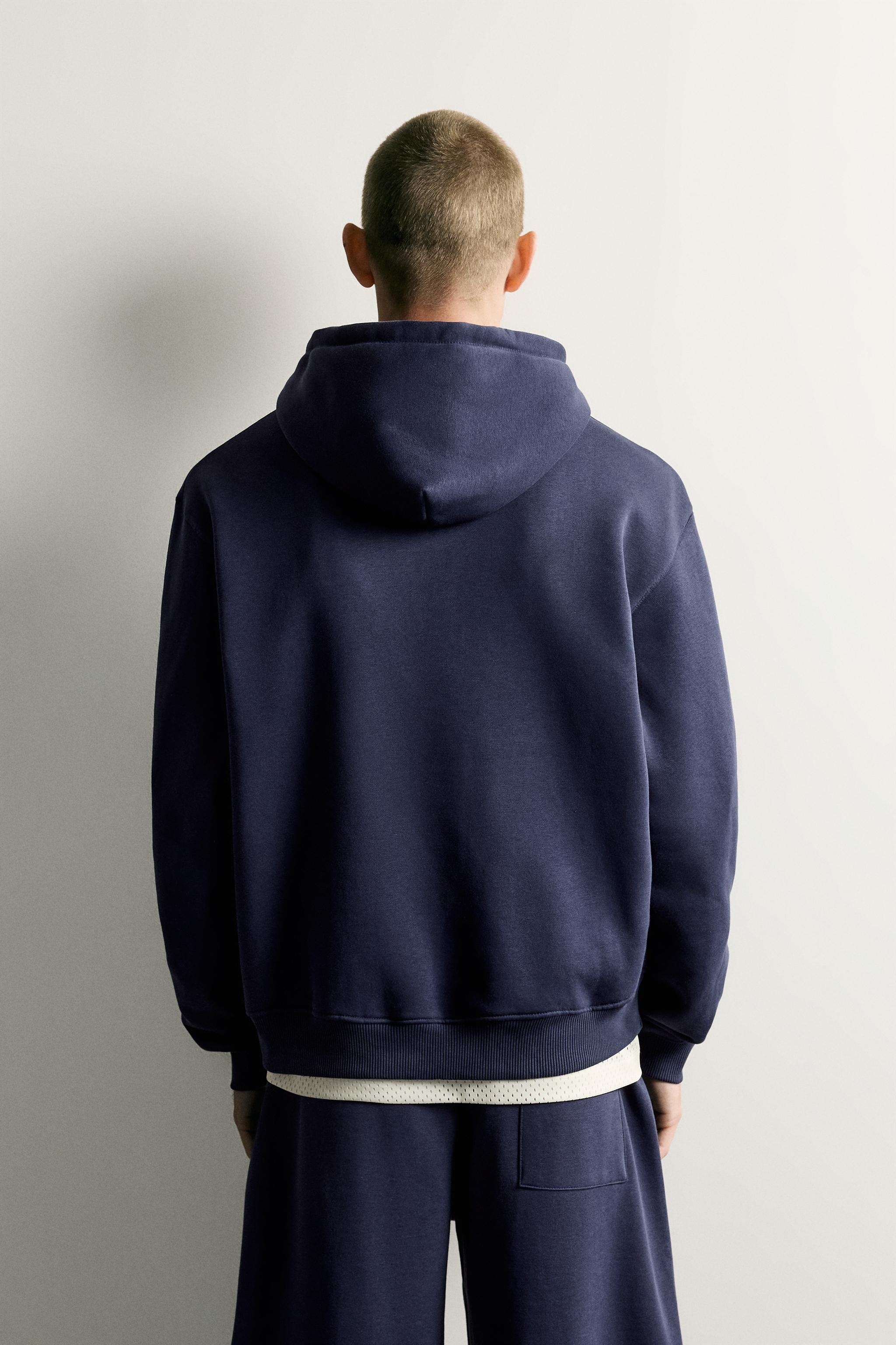 BASIC RELAXED FIT HOODIE - thumbnail 3