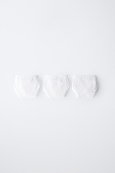 6-14 JAHRE/ 3ER-PACK EINFACH SLIPS - Weiß von Zara