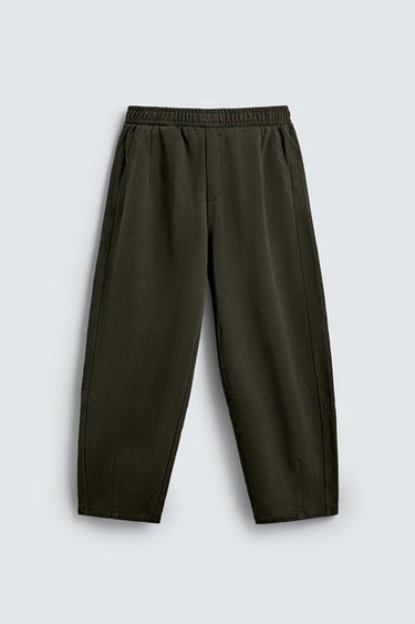 LIMITED EDITION FADED BALLOON FIT JOGGER TROUSERS - Khaki by Zara