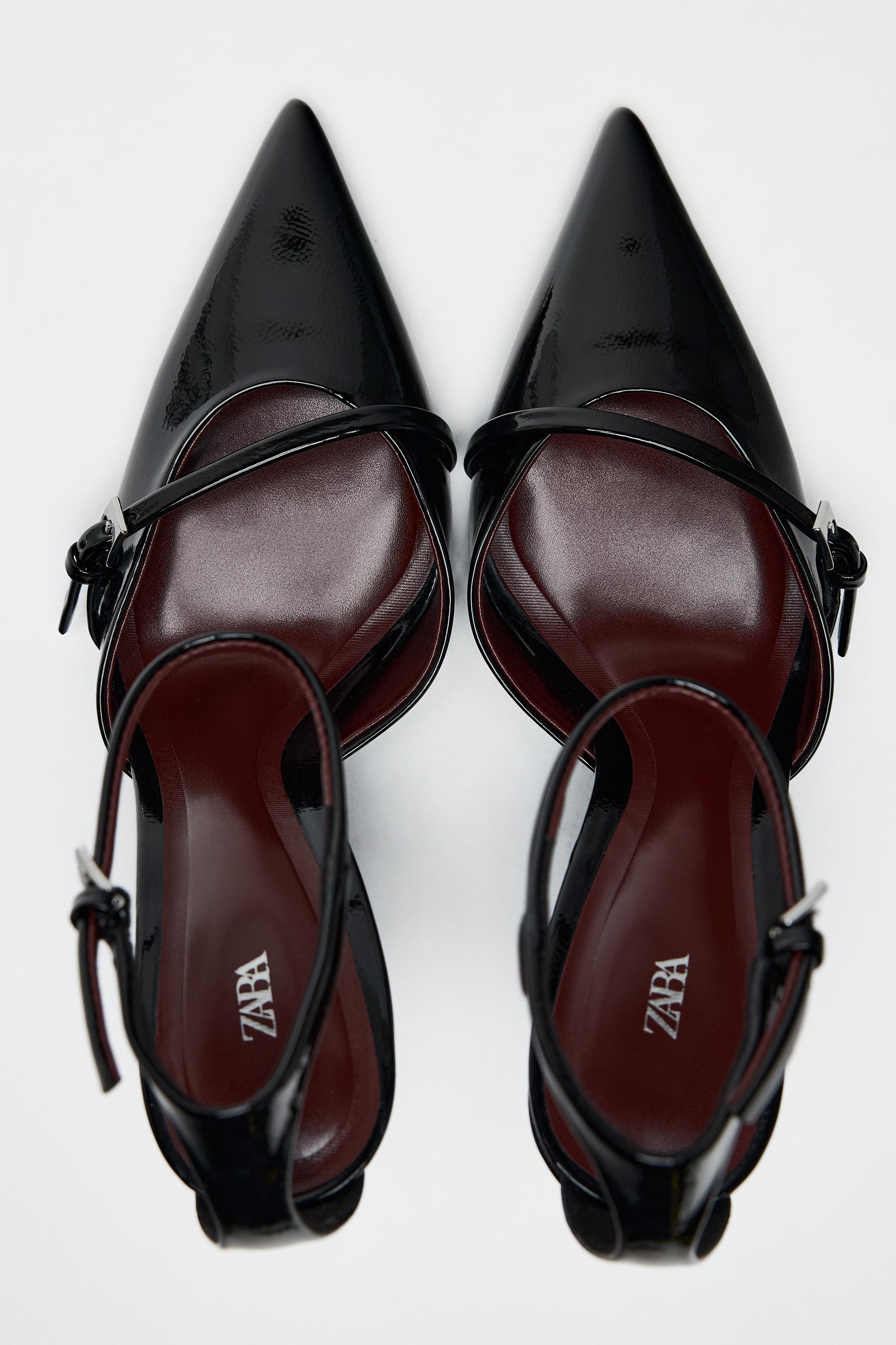 バックルストラップ ハイヒールシューズ - ブラック | ZARA