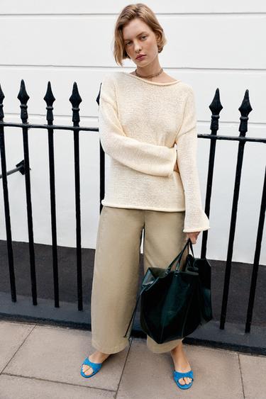 BOLUMEN MINEKO CULOTTE GALTZAK - Harea kolorea, Zara-rena