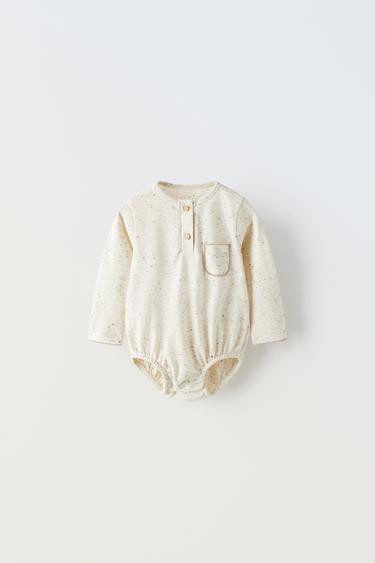 БОДИ ИЗ ТКАНИ SOFT TOUCH — СВЕТЛО-БЕЖЕВЫЙ от Zara — изображение 0