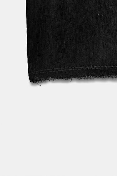 PANTALON DROIT FLUIDE - Noir de Zara - Image 9