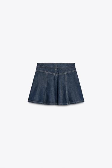 DENIM TRF MINI SKIRT - Dark indigo by Zara - Image 5
