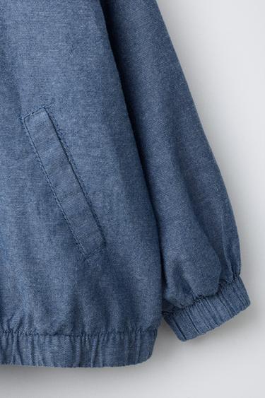 LIGHTWEIGHT BOMBER JACKET - Mid-blue by Zara - Image 3