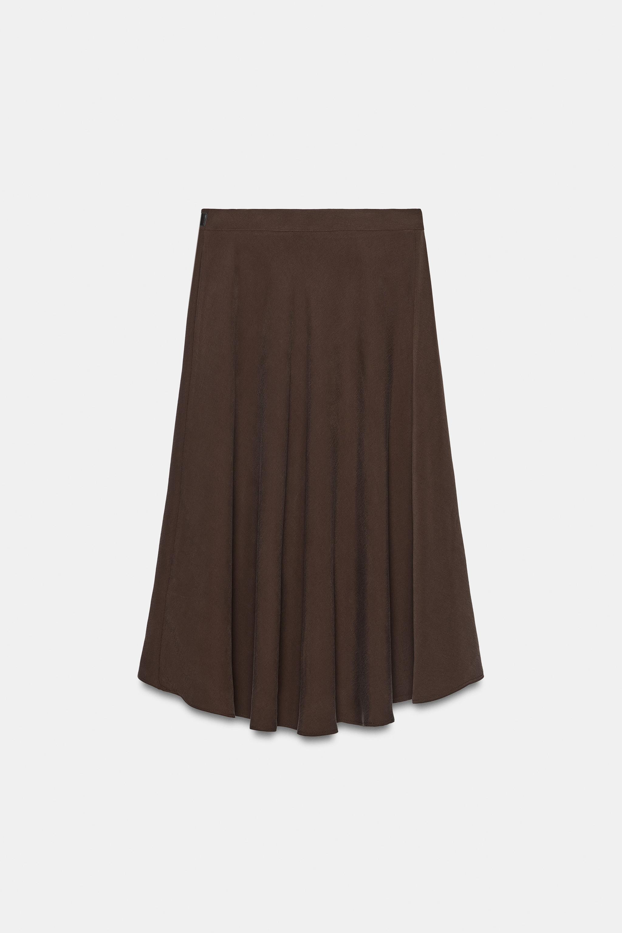 JUPE MIDI CROISÉE À BOUCLE