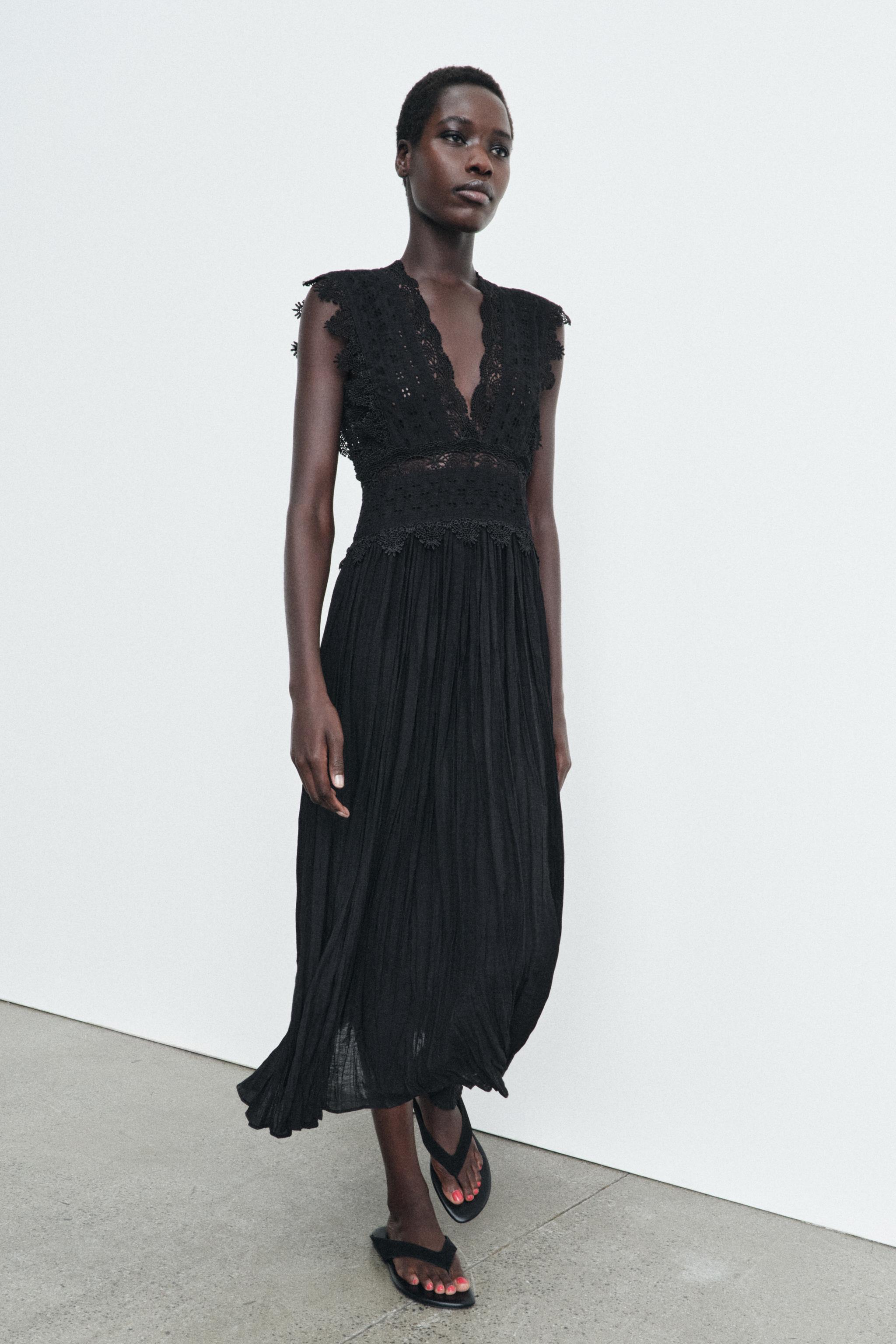 レースワンピース ZW COLLECTION - ブラック | ZARA Japan / 日本