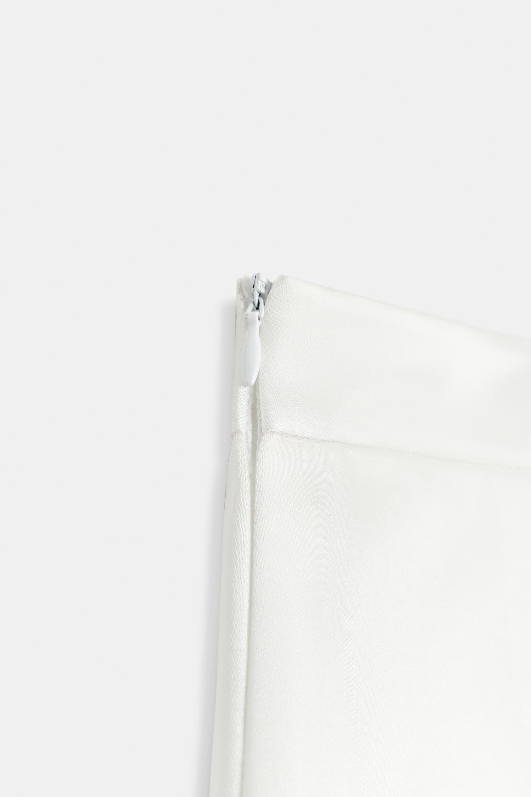 Женские брюки Zara SATIN BARREL PANTS — фото 8