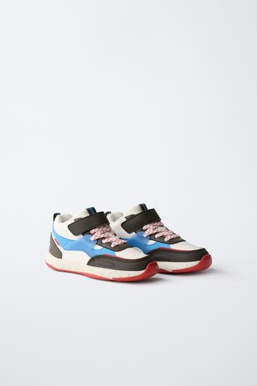 CONTRAST HIGH-TOP SNEAKERS - Multicoloured by Zara