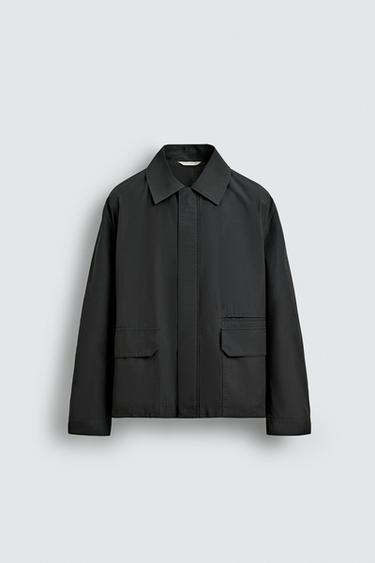 RELAXED FIT JACKET WITH POCKETS - Black by Zara - Image 0