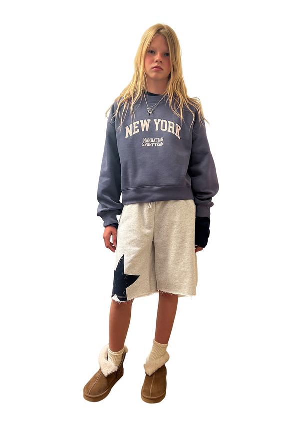 VARSITY PRINT SWEATSHIRT - Faded blue by Zara - Image 0