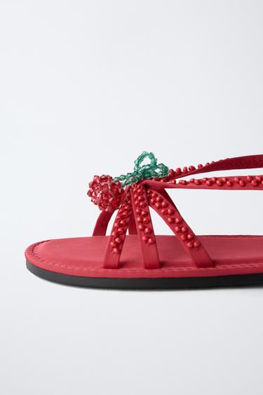 SANDALES CERISES - Rouge de Zara - Image 6