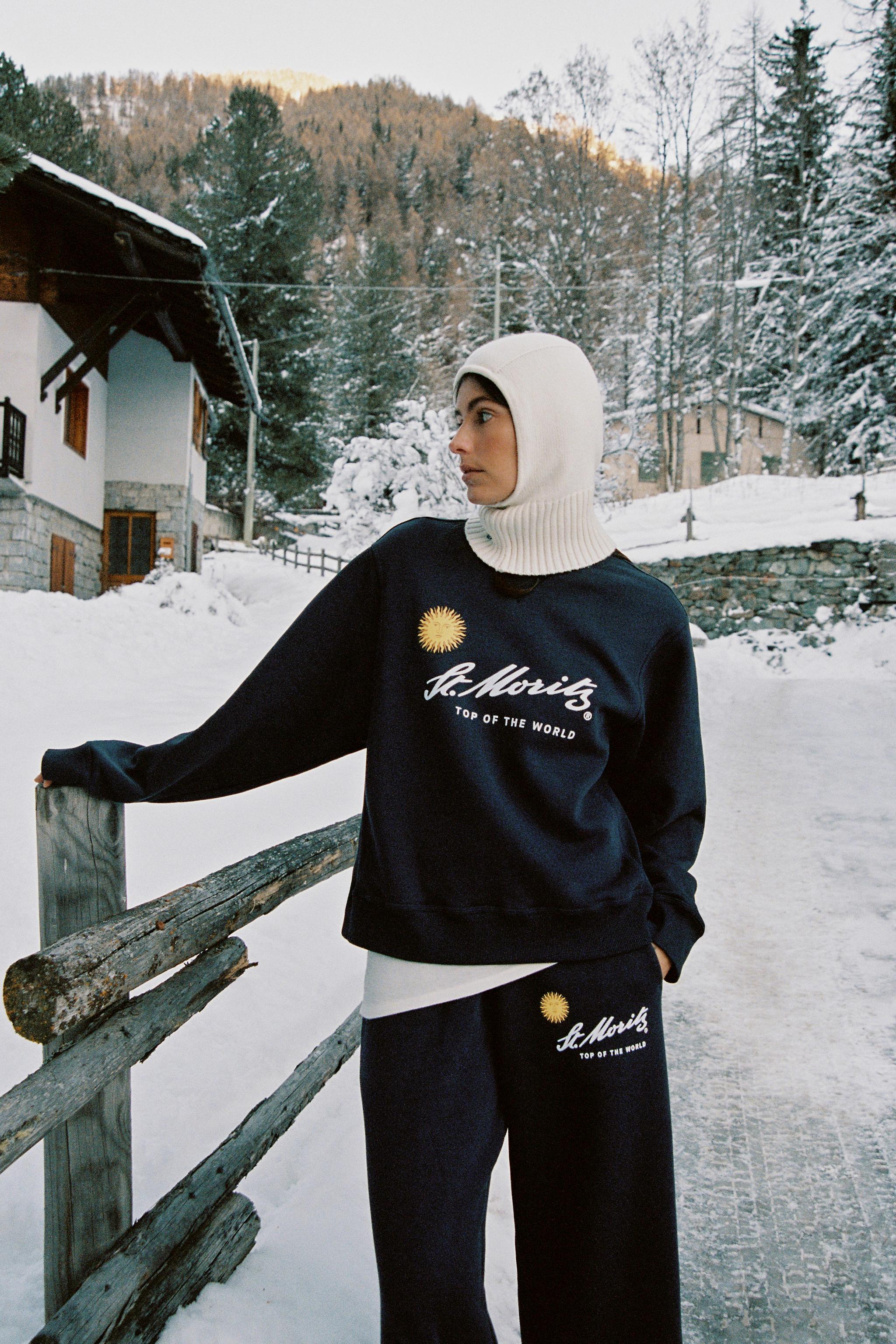 ST. MORITZ® スウェットシャツ - ネイビーブルー | ZARA Japan / 日本