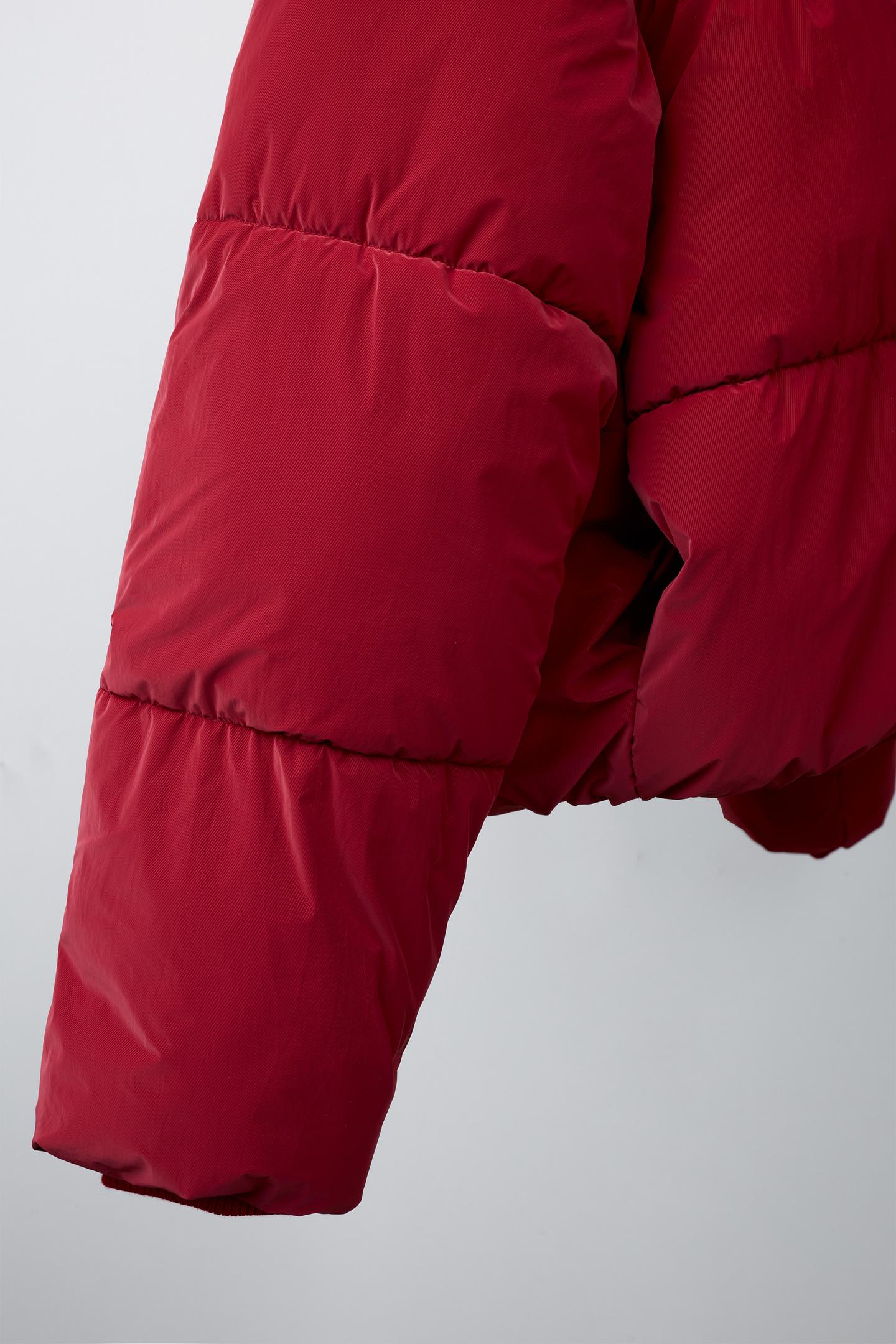 Детская куртка Zara Rubberized Puffer, цвет: Красный — фото 6