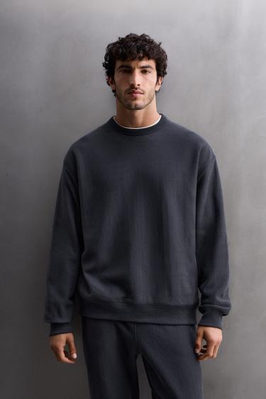 CREW NECK TRAINING SWEATSHIRT - Navy blue by Zara