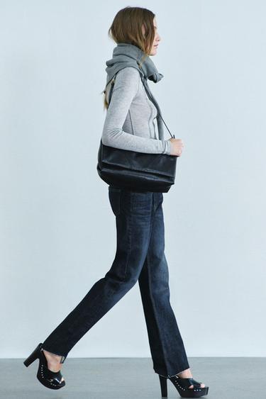 JEAN ZW COLLECTION THE SPLIT SEAM DROIT TAILLE BASSE - Bleu de Zara - Image 4