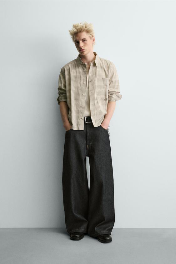 CUPID PRINT PLAID SHIRT