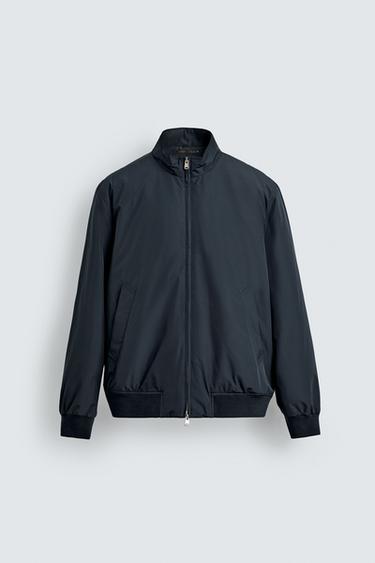 VESTE MATELASSÉE DÉPERLANTE - Bleu marine foncé de Zara - Image 6