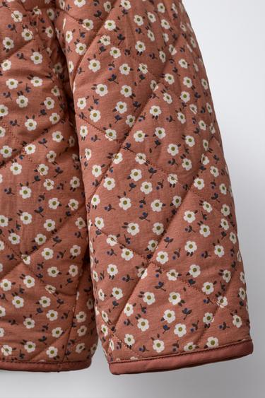 VESTE EN NYLON IMPRIMÉ FLEURS - Rose foncé de Zara - Image 5