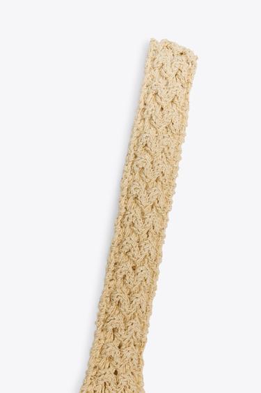 COMBINED KNIT DRESS - Ecru by Zara - Image 7