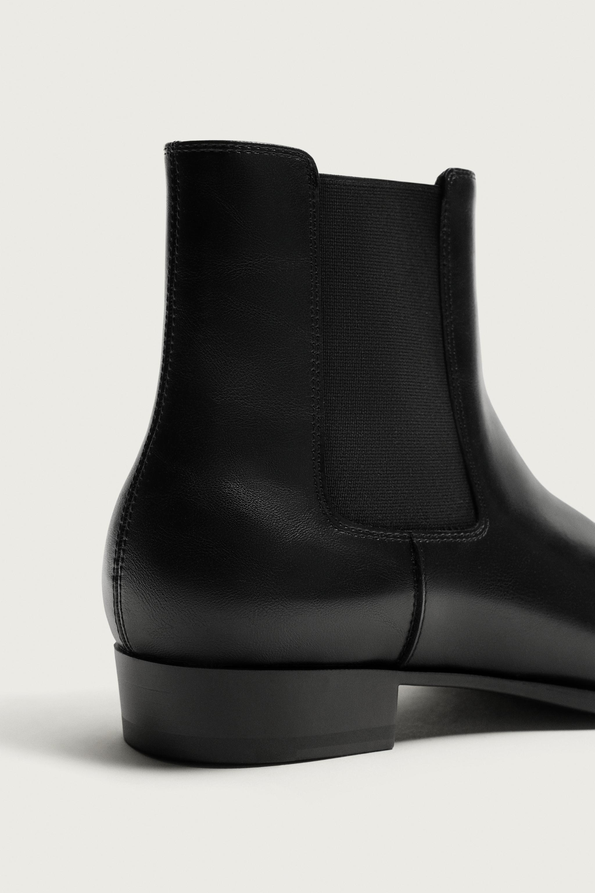 Мужские ботинки Zara POINTED CHELSEA BOOTS — фото 3