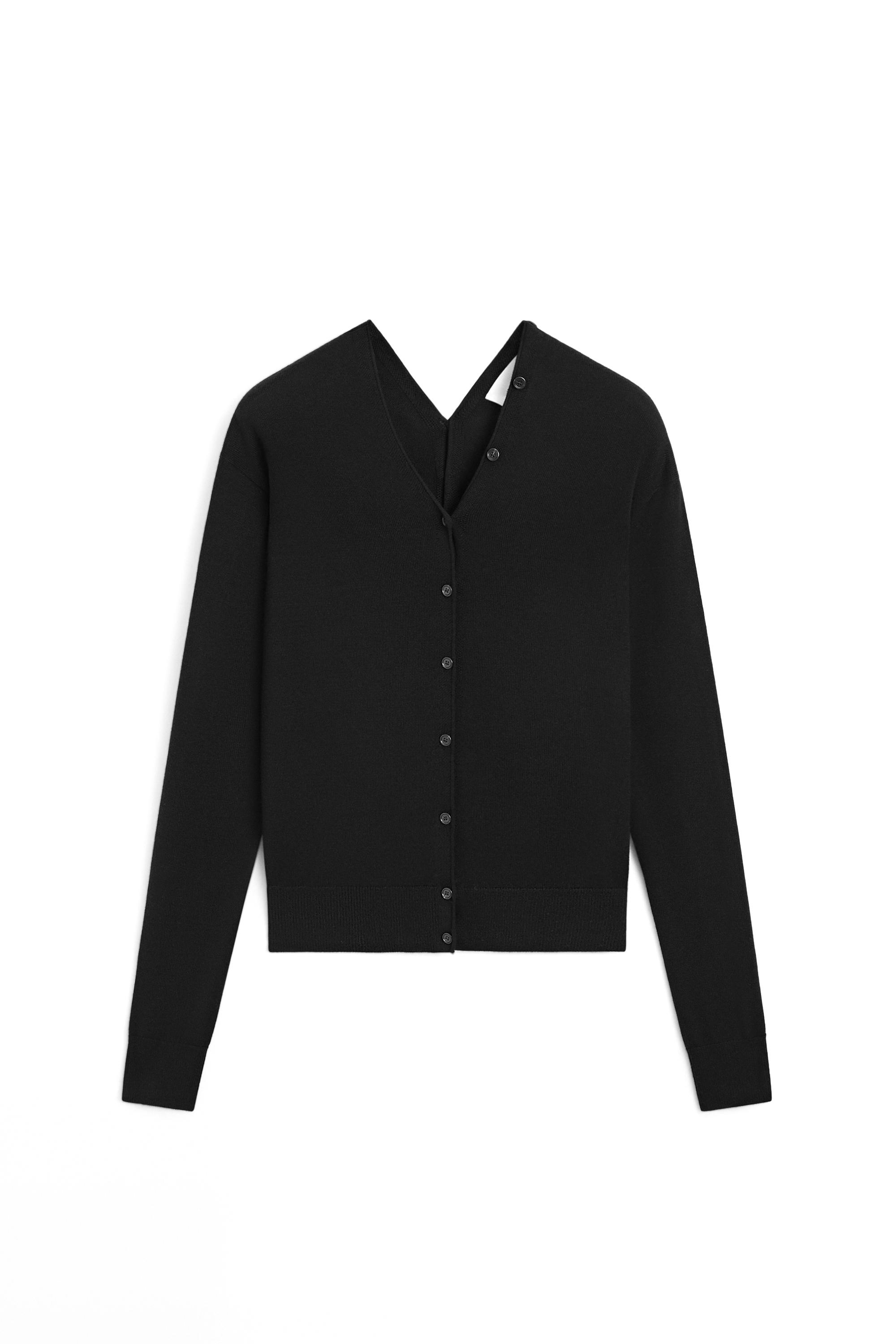 100% wool knit cardigan with button detail - LIMITED EDITION