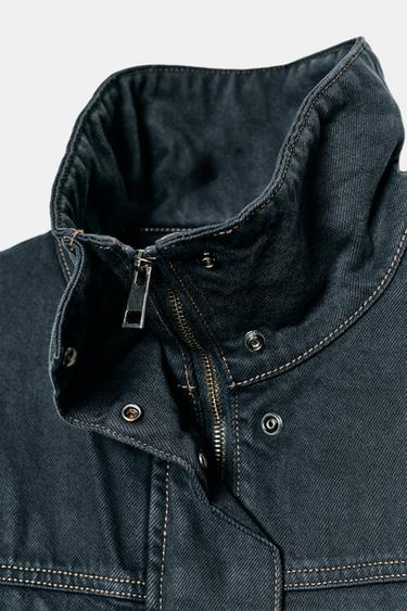 VESTE POCHES SURPIQÛRES - Bleu de Zara - Image 7
