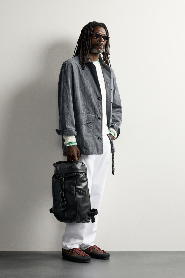 Mochila de cuero AARON LEVINE X ZARA 2