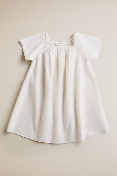 CHILDREN'S DRESS WITH LACE TRIM - Cream by Zara - Image 4