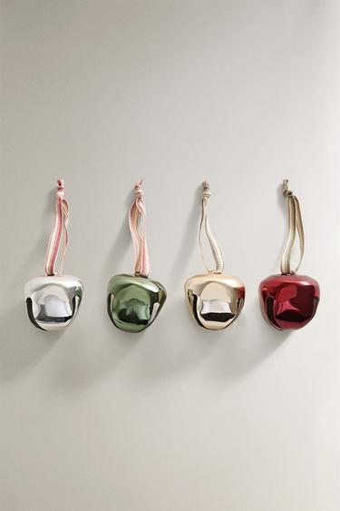 クリスマス すず オーナメント (4個入り)マルチカラー0Zaraのクリスマス すず オーナメント (4個入り) - マルチカラー - 画像 0