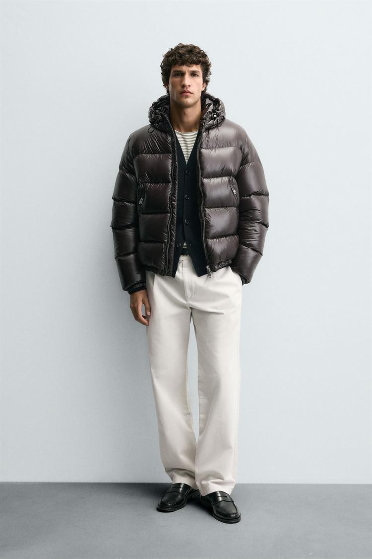 Zara Puffer Jacket Parka Zara Homme Duvet Veste Doudoune Homme